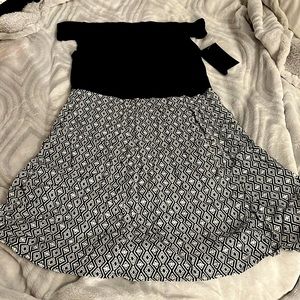 HURLEY off shoulders dress Sz L NWT